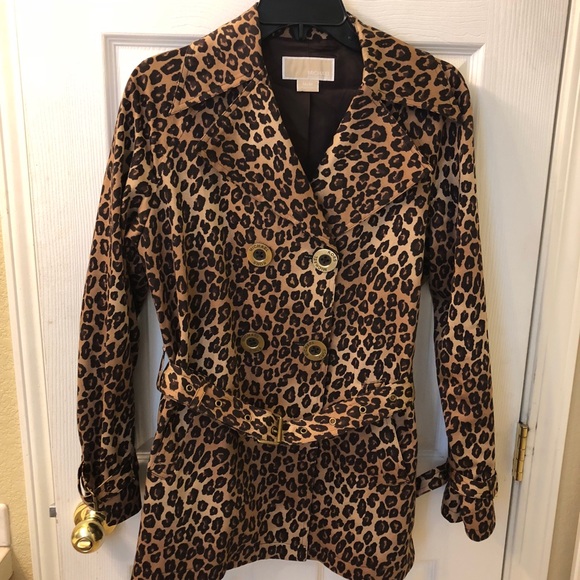 michael kors leopard print jacket